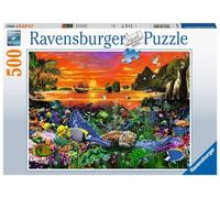 Ravensburger Puzzle 16590 - Tortue dans Un récif - Puzzle de 500 pièces pour Adultes et Enfants à partir de 10 Ans - Puzzle avec Motif du Monde sous-Marin