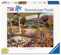 Ravensburger Puzzle confortable 750 pièces – Vue sur le porche avant – Dès 12 ans
