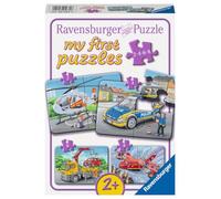 Ravensburger Puzzle pour enfants 05631 Mes véhicules de Secours 2/4/6/8 pièces dès 2 ans