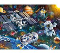 Ravensburger - Puzzle 200 pièces XXL - Expédition dans l'espace | Fille ou garçon dès 8 ans - Puzzle de qualité supérieure - Carton épais et résistant - Pièces XXL