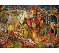 Ravensburger - Puzzle 200 pièces XXL - La Maison de la forêt | Fille ou garçon dès 8 ans - Puzzle de qualité supérieure - Carton épais et résistant - Pièces XXL