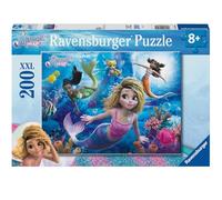 Ravensburger - Puzzle 200 pièces XXL - Le Monde Magique des Sirènes | Fille ou garçon dès 8 ans - Puzzle de qualité supérieure - Carton épais et résistant - Pièces XXL