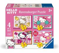 Ravensburger- Puzzle 2D Enfant 4 in a box-12/16/20/24 pièces-Hello Kitty, 12004158