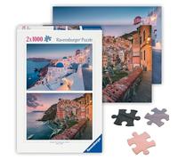 Ravensburger - Puzzle 2x1000 pièces - Italie et Grèce | Adulte et enfant dès 14 ans - Puzzle de qualité supérieur - Pièces uniques et assemblage parfait - Détente et relaxation