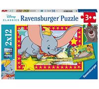 Ravensburger - Puzzle 2x12 pièces - l'appel de L'Aventure - Disney | Fille ou garçon dès 3 ans - Puzzle de qualité supérieure - Carton épais et résistant - Lot de 2 puzzles - 2 posters inclus