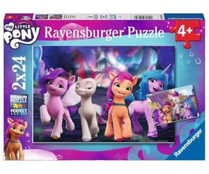 Ravensburger - Puzzle 2x24 pièces - Amitié Entre poneys - My Little Pony | Fille ou garçon dès 4 ans - Puzzle de qualité supérieure - Carton épais et résistant - Lot de 2 puzzles - 2 posters inclus