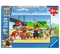 Ravensburger - Puzzle 2x24 pièces - Chiens héroïques - Pat'Patrouille | Fille ou garçon dès 4 ans - Puzzle de qualité supérieure - Carton épais et résistant - Lot de 2 puzzles - 2 posters inclus