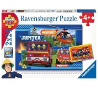 Ravensburger - Puzzle 2x24 pièces - l'eau Contre Le feu - Sam Le Pompier | Fille ou garçon dès 4 ans - Puzzle de qualité supérieure - Carton épais et résistant - Lot de 2 puzzles - 2 posters inclus