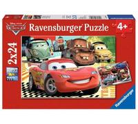 Ravensburger Puzzle enfant classique 08959 - Nouvelle Aventure Cars 2 - 2 x 24 pièces