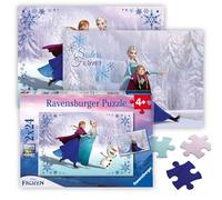 Ravensburger Puzzle enfant classique – La Reine des Neiges Sœurs pour Toujours – 2 x 24 pièces