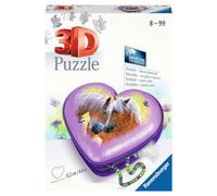 Ravensburger Puzzle 3D 11171 Herzschatulle Pferde – 54 pièces – Boîte de rangement dès 8 ans