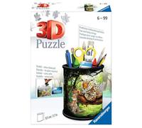 Ravensburger Puzzle 3D 11263 - Utensilo pour Grands félins - Porte-Stylo pour Les Fans d'animaux à partir de 6 Ans, Organiseur de Bureau pour Enfants et Adultes