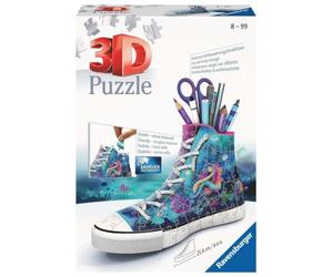 Ravensburger Puzzle 3D 11279 - Sneaker Charming Mermaids - Porte-Stylo Pratique - Organiseur de Bureau pour Adultes et Enfants à partir de 8 Ans