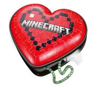 Ravensburger Puzzle 3D 11285 – Boîte cœur Minecraft 54 pièces pour adultes et enfants dès 8 ans