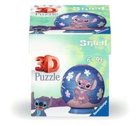 Ravensburger Puzzle 3D 11597 - Boule de Puzzle Disney Stitch & Angel - pour Les Grands et Les Petits Fans de Stitch âgés de 6 Ans et Plus