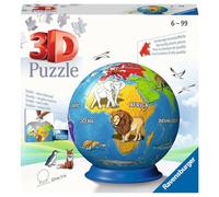 Ravensburger Puzzle 3D 11840 - Boule de Terre pour Enfants - Boule de composée de pièces de tridimensionnelles - Globe pour Enfants de 6 Ans et Plus