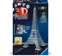 RAVENSBURGER Puzzle 3D 50° Anniversaire : Tour Eiffel Glow Dans Dark 216 Pièces