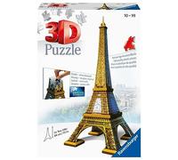 Ravensburger Puzzle 3D à 216 éléments de la Tour Eiffel 12556 pour Enfants et Adultes. Technologie Easy Click : Chaque élément s'adapte Parfaitement