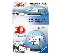 Ravensburger - Puzzle 3D Ball - Cinnamoroll - A partir de 6 Ans - 54 pièces numérotées à Assembler sans Colle - A Collectionner - Support Inclus - 11099358