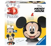 Ravensburger Puzzle 3D Ball Disney Mickey Mouse – 72 pièces – Sans colle – Dès 6 ans – Ø13 cm