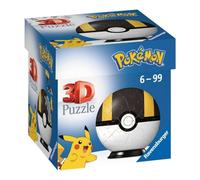 Ravensburger - Puzzle 3D Ball - Hyper Ball Pokémon - A partir de 6 Ans - 54 pièces numérotées à Assembler sans Colle - A Collectionner - Support Inclus - 11266
