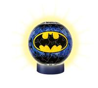Ravensburger - Puzzle 3D Ball illuminé - Batman - A partir de 6 Ans - 72 pièces numérotées à Assembler sans Colle - Socle Lumineux Inclus - 11080