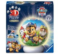 Ravensburger Puzzle 3D Ball illuminé Pat'Patrouille – 72 pièces sans colle, socle lumineux, dès 6 ans