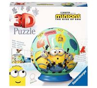 Ravensburger - Puzzle 3D Ball - Minions 2 - A partir de 6 Ans - 72 pièces numérotées à Assembler sans Colle - Support Inclus - Diamètre : 13 cm - 11179