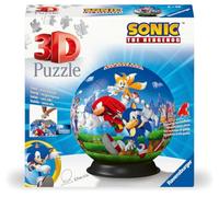 Ravensburger - Puzzle 3D Ball - Sonic - A partir de 6 Ans - 72 pièces numérotées à Assembler sans Colle - Support Inclus - Diamètre : 13 cm - 11592