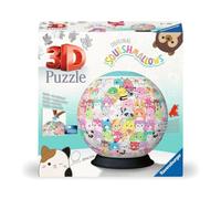 Ravensburger - Puzzle 3D Ball - Squishmallows - A partir de 6 Ans - 72 pièces numérotées à Assembler sans Colle - Support Inclus - Diamètre : 13 cm - 11583