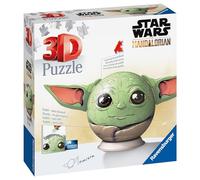 Ravensburger - Puzzle 3D Ball - Star Wars The Mandalorian Grogu - A partir de 6 Ans - 72 pièces numérotées à Assembler sans Colle - Support et Accessoire de Finition Inclus - Diamètre : 13 cm - 11556