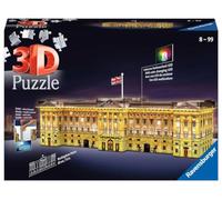 Ravensburger - Puzzle 3D Building - Buckingham Palace illuminé - A partir de 8 Ans - 216 pièces numérotées à Assembler sans Colle - Accessoires de Finition Inclus - 12529