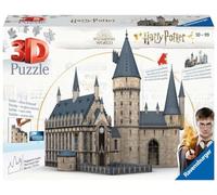 Ravensburger Puzzle 3D Château de Poudlard – La Grande Salle Harry Potter, 540 pièces, sans colle