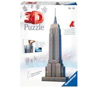 Ravensburger - Puzzle 3D Building - Empire State Building - A partir de 10 ans - 216 pièces numérotées à assembler sans colle - Accessoires de finition inclus - 12553