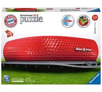 Ravensburger - Puzzle 3D Building - Stade Allianz Arena - A partir de 10 Ans - 216 pièces numérotées à Assembler sans Colle - Accessoires de Finition Inclus - 12526
