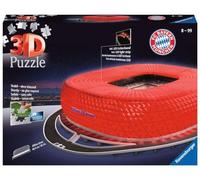 Ravensburger - Puzzle 3D Building - Stade Allianz Arena illuminé - A partir de 8 Ans - 216 pièces numérotées à Assembler sans Colle - Accessoires de Finition Inclus - 12530