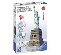 Ravensburger - Puzzle 3D Building - Statue de la Liberté - A partir de 8 Ans - 108 pièces numérotées à Assembler sans Colle - Accessoires de Finition Inclus - 12584