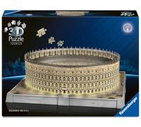 Ravensburger - Puzzle 3D Building - Colisée illuminé - A partir de 10 Ans - 216 pièces numérotées à Assembler sans Colle - Accessoires de Finition Inclus - 12008034