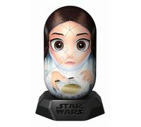 Ravensburger - Puzzle 3D Hylkies - Édition Star Wars - Figurine n°3 Princesse Leia - Adultes et Enfants - 54 pièces numérotées à Assembler sans Colle - Support Inclus - Star Wars - 12001014