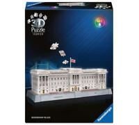 Ravensburger Puzzle 3D Iconics : 12008031 Palais de Buckingham - avec éclairage - Le siège de la Famille Royale Britannique sous Forme de modèle détaillé et illuminé