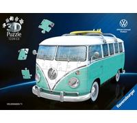 Ravensburger - Puzzle 3D Iconics Volkswagen T1 Chrome | Une véritable icône au format puzzle 3D