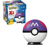 Ravensburger - Puzzle 3D, Pokémon Masterball VIOLET 54 Pièces