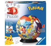 Ravensburger Puzzle 3D Pokémon - Sphère 72 pièces numérotées - sans Colle - Puzzle Enfant dès 6 Ans - Support Inclus - Version française