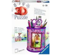 Ravensburger 3D Puzzle 11175 - Utensilo Pferde - 54 Teile - Stiftehalter für Tier-Fans AB 6 Jahren, Schreibtisch-Organizer für Kinder: Erlebe Puzzeln in der 3. Dimension