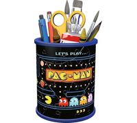 Ravensburger - Puzzle 3D Pot à Crayons - Pacman - A partir de 6 Ans - 54 pièces numérotées à Assembler sans Colle - Accessoires Inclus - Hauteur 9,5 cm - 11276