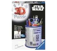 Ravensburger - Puzzle 3D Pot à Crayons - Star Wars - A partir de 6 Ans - 54 pièces numérotées à Assembler sans Colle - Accessoires Inclus - Hauteur 9,5 cm - 11554