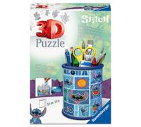 3D Puzzle Pencil Pot - Stitch - Ages 6+ - 57 numbered pieces to assemble without glue - Accessories included - Height 9.5 cm - 11642