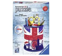Ravensburger – Puzzle 3D Pot à crayons Union Jack – 54 pièces numérotées, sans colle – Dès 6 ans