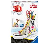 Ravensburger - Puzzle 3D Sneaker - Disney Mickey Mouse - Pot à Crayons - A partir de 8 Ans - 108 pièces numérotées à Assembler sans Colle - Accessoires Inclus - 12055
