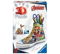 Ravensburger - Puzzle 3D Sneaker - Marvel Avengers - Pot à crayons - A partir de 8 ans - 108 pièces numérotées à assembler sans colle - Accessoires inclus - 12113
